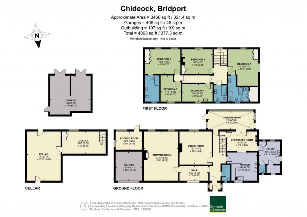 Floorplans For Chideock, Bridport