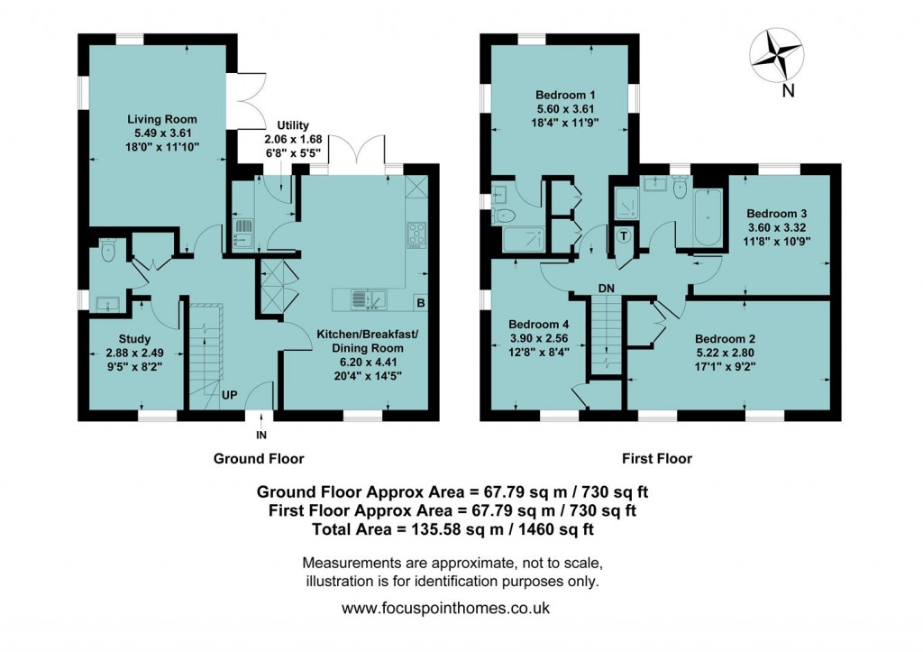 Floorplans For Blackwell Drive, Bodicote, Banbury