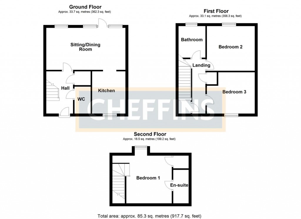 Floorplans For All Saints Road, Newmarket