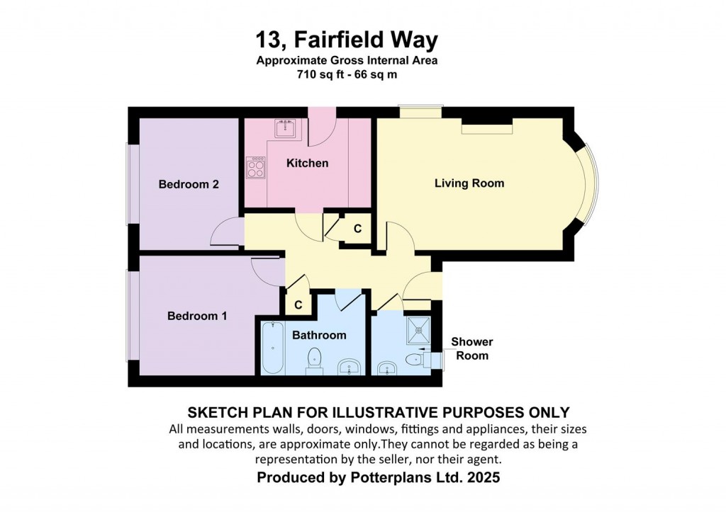 Floorplans For Totland,Isle of Wight