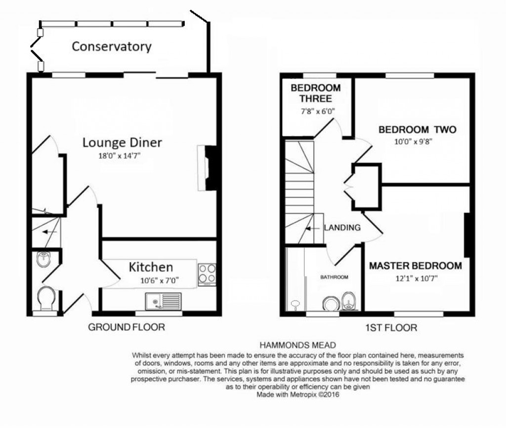 Floorplans For Hammonds Mead, Charmouth, Bridport
