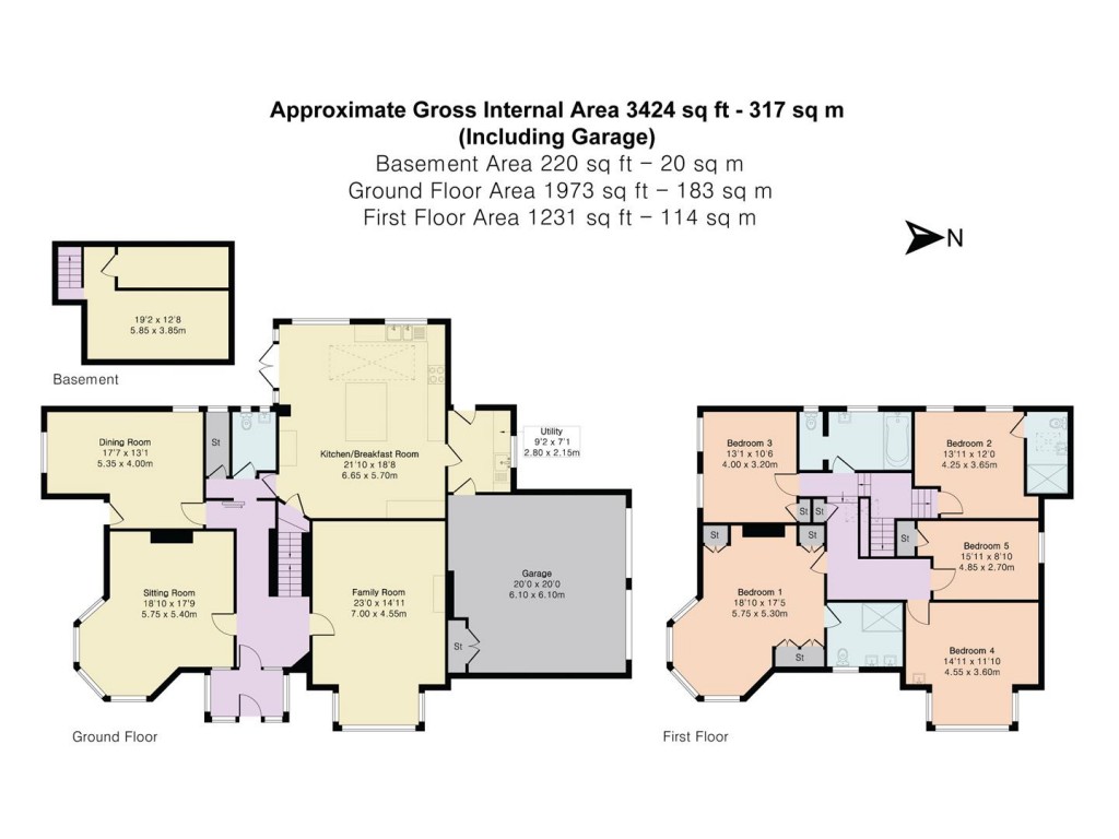 Floorplans For Peppard Lane, Henley-On-Thames