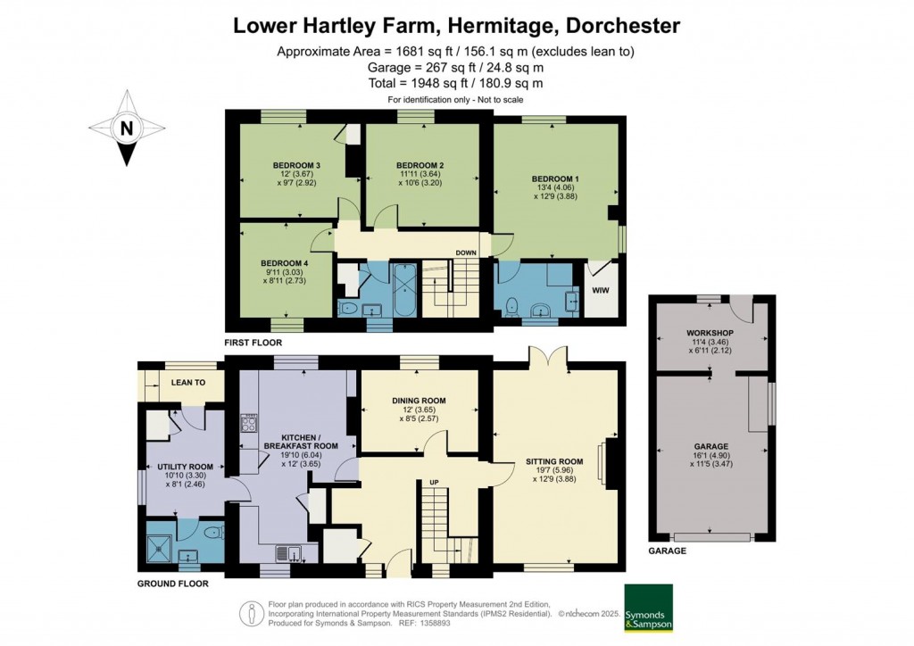 Floorplans For Hermitage, Dorchester, Dorset