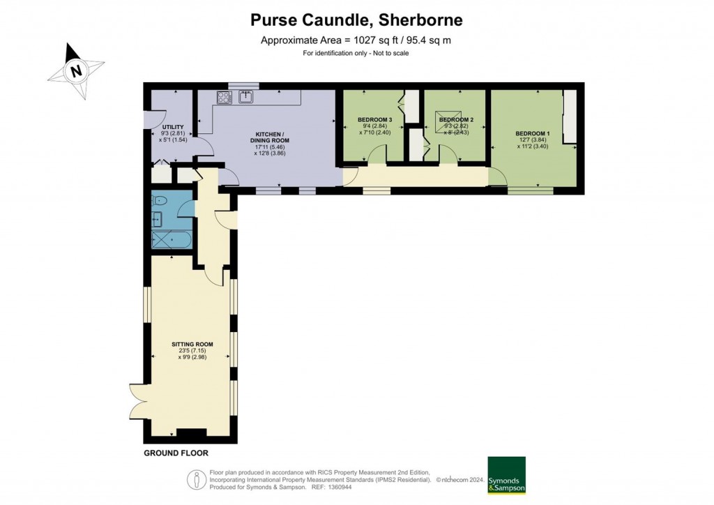 Floorplans For Purse Caundle, Sherborne