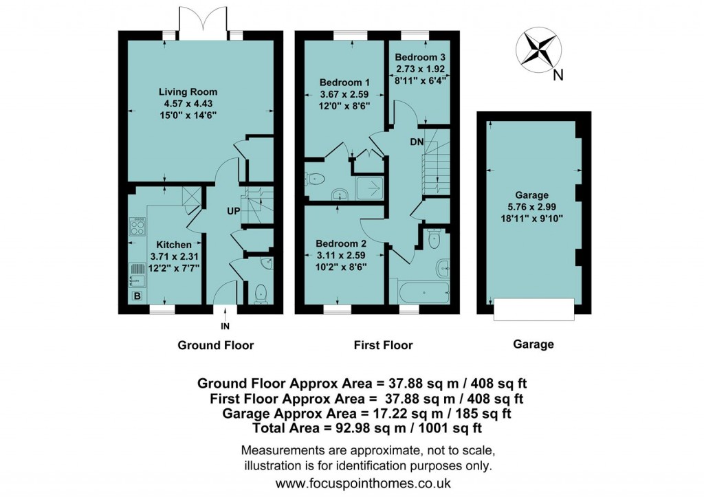 Floorplans For Wren Crescent, Bodicote - no onward chain