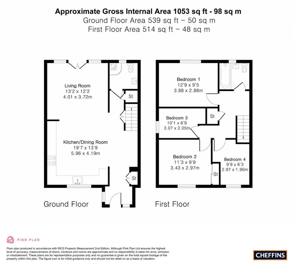 Floorplans For Jay Close, Haverhill