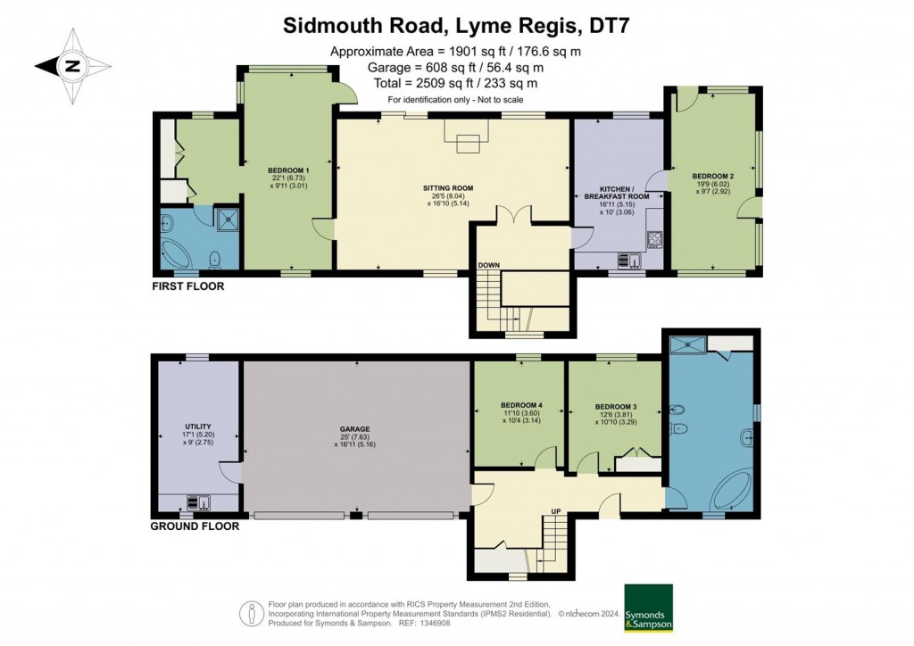 Floorplans For Sidmouth Road, Lyme Regis