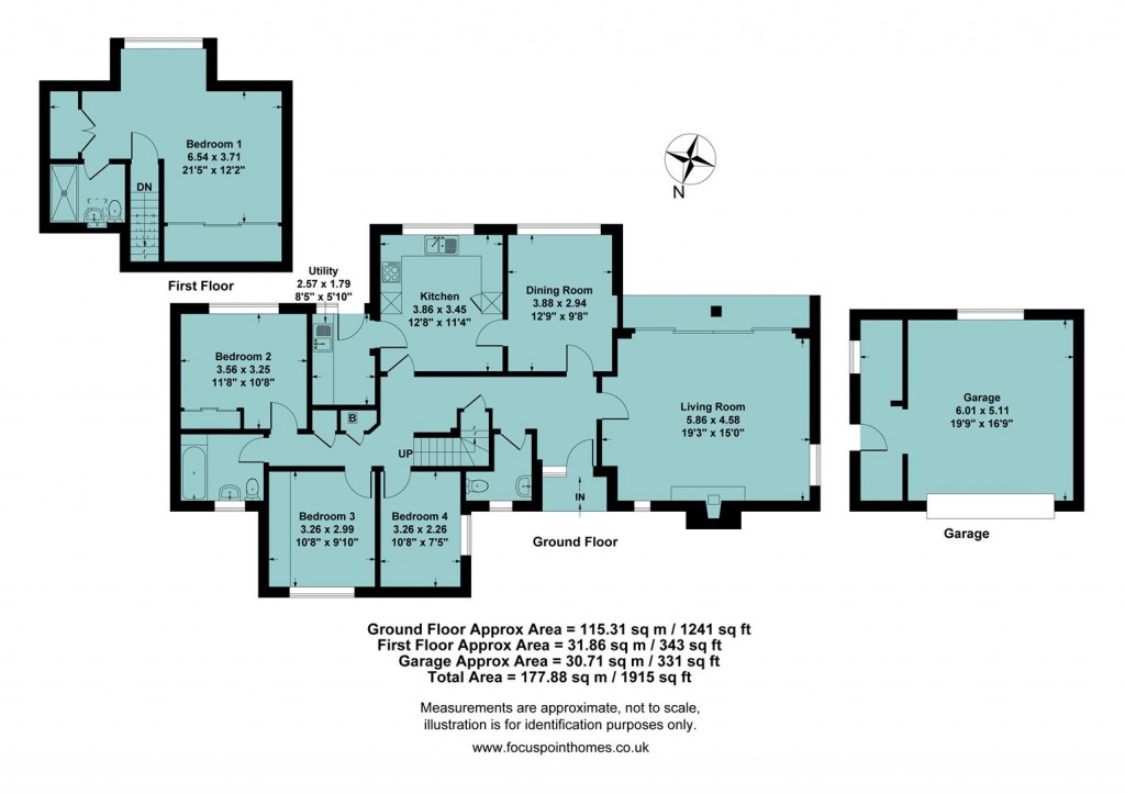 Floorplans For Holland Rise, Kings Sutton, Banbury