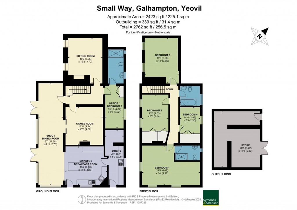 Floorplans For Smallway, Galhampton, Somerset