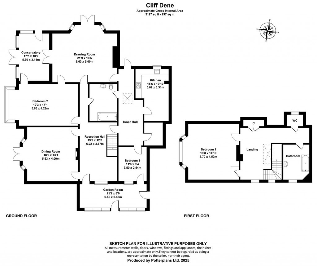 Floorplans For Bonchurch, Isle of Wight