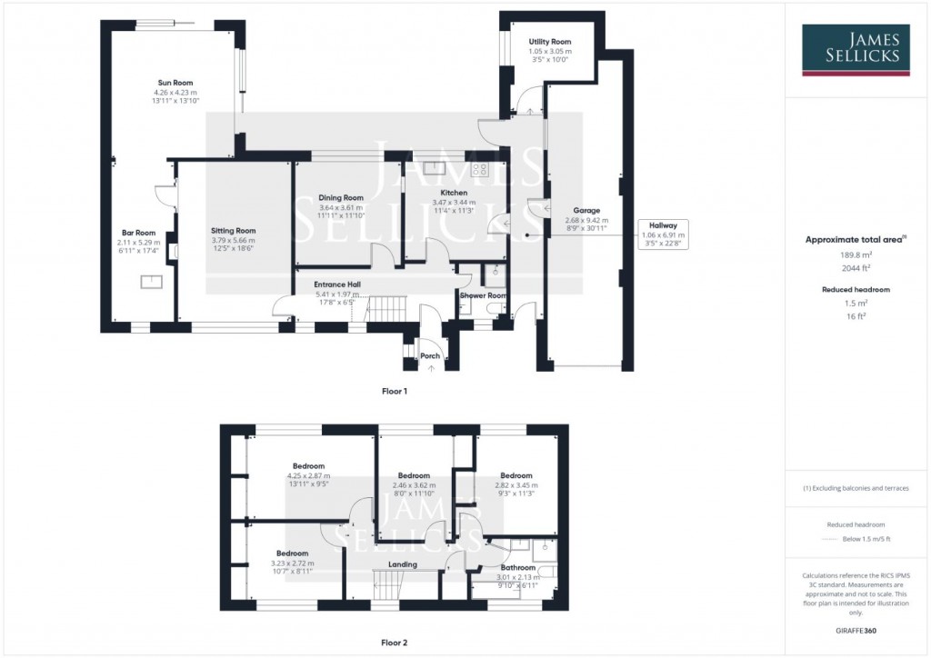 Floorplans For Higher Green, Great Glen, Leicestershire