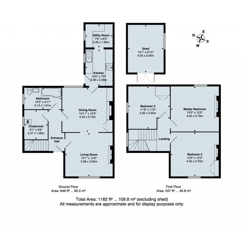 Floorplans For Clifton Lane Cottages, Thorpe Constantine, B79