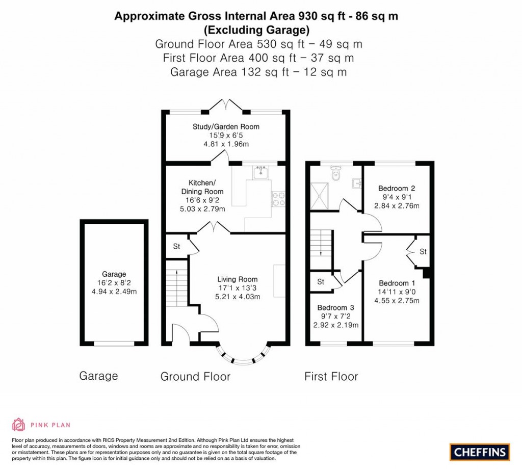 Floorplans For Malvern Road, Cambridge
