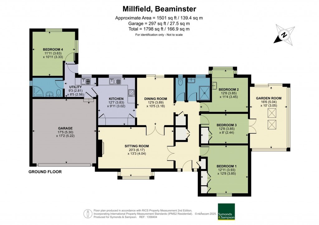 Floorplans For Millfield, Beaminster, Dorset