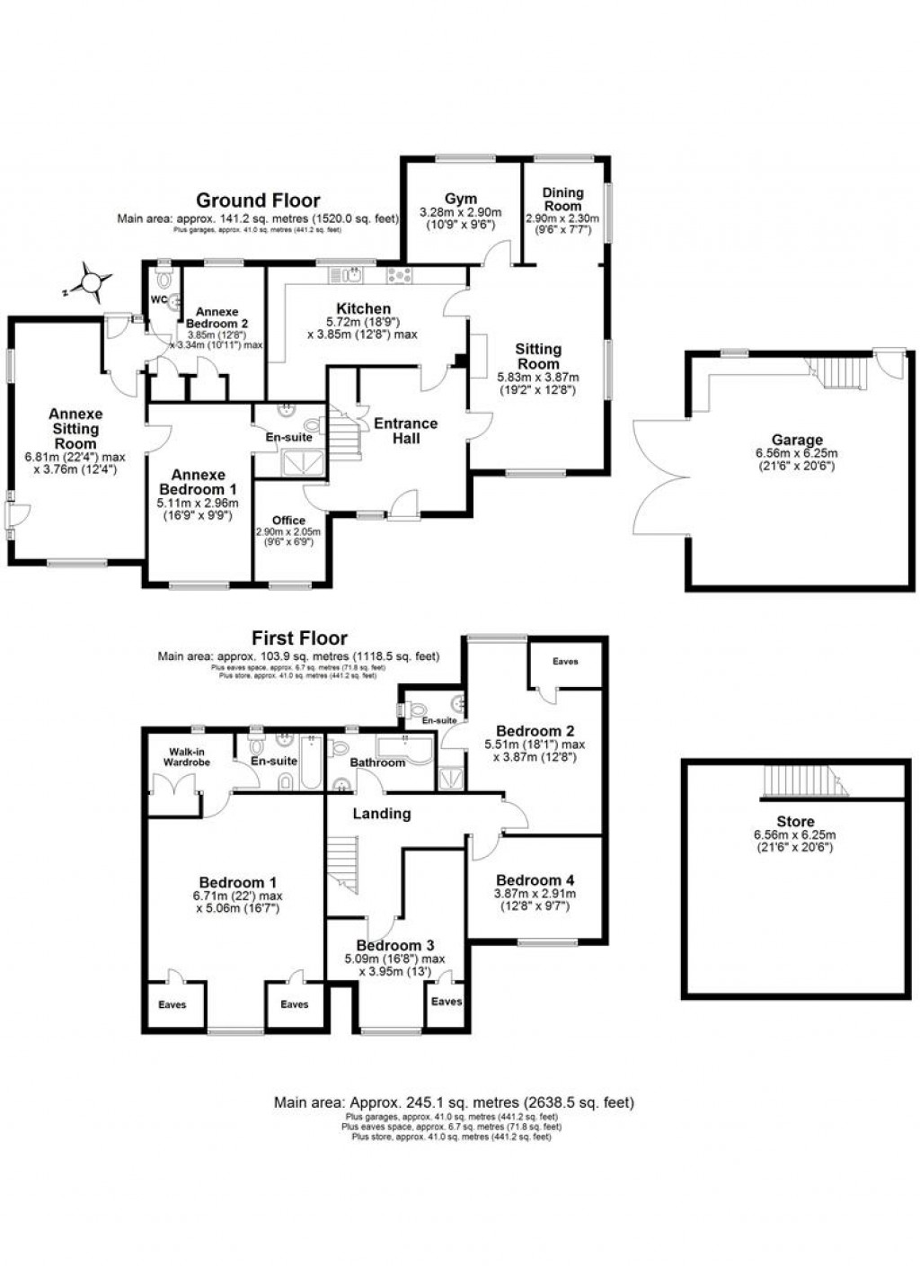 Floorplans For Tanpits Lane, Chillington, Kingsbridge