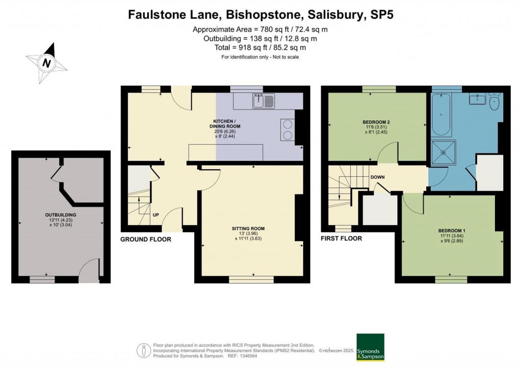 Floorplans For Faulstone Lane, Bishopstone, Salisbury