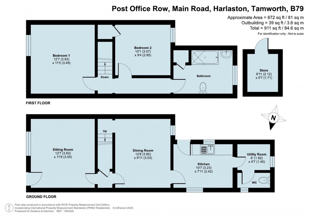 Floorplans For Main Road, Harlaston, B79