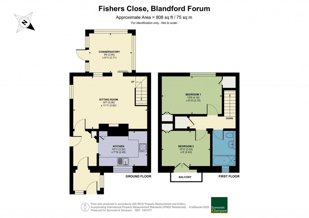 Floorplans For Fishers Close, Blandford Forum