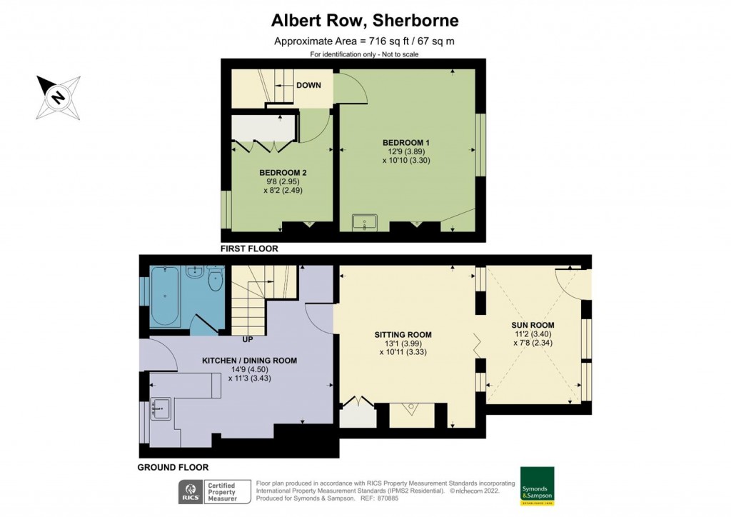 Floorplans For Albert Row, Sherborne, Dorset