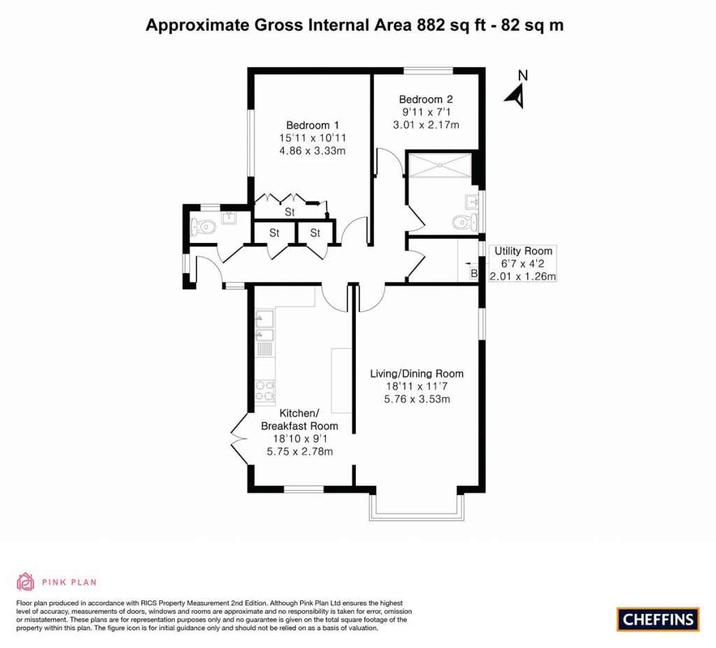 Floorplans For Pound Close, Bottisham, Cambridge