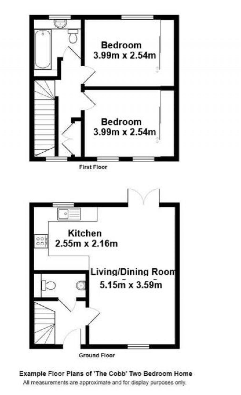 Floorplans For Applebee Way, Lyme Regis