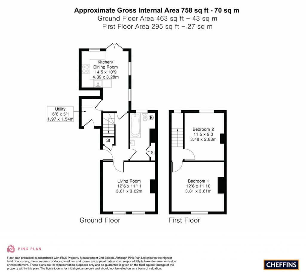 Floorplans For Victoria Street, Ely
