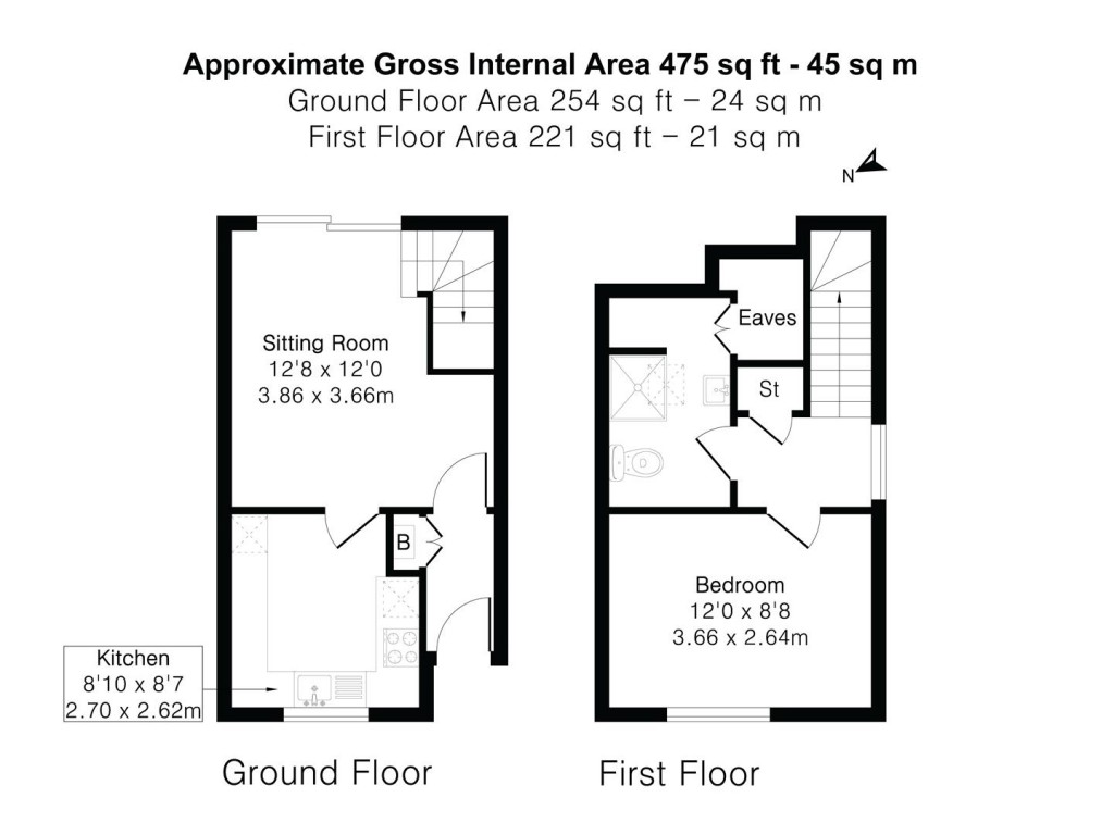 Floorplans For Loompits Way, Saffron Walden