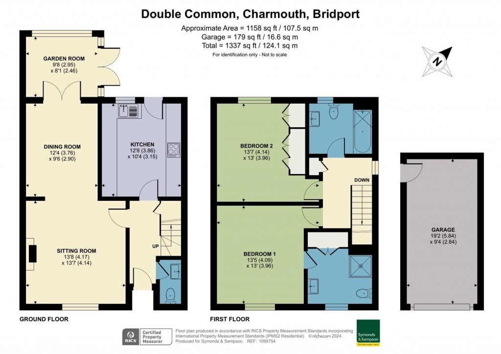 Floorplans For Double Common, Charmouth, Bridport