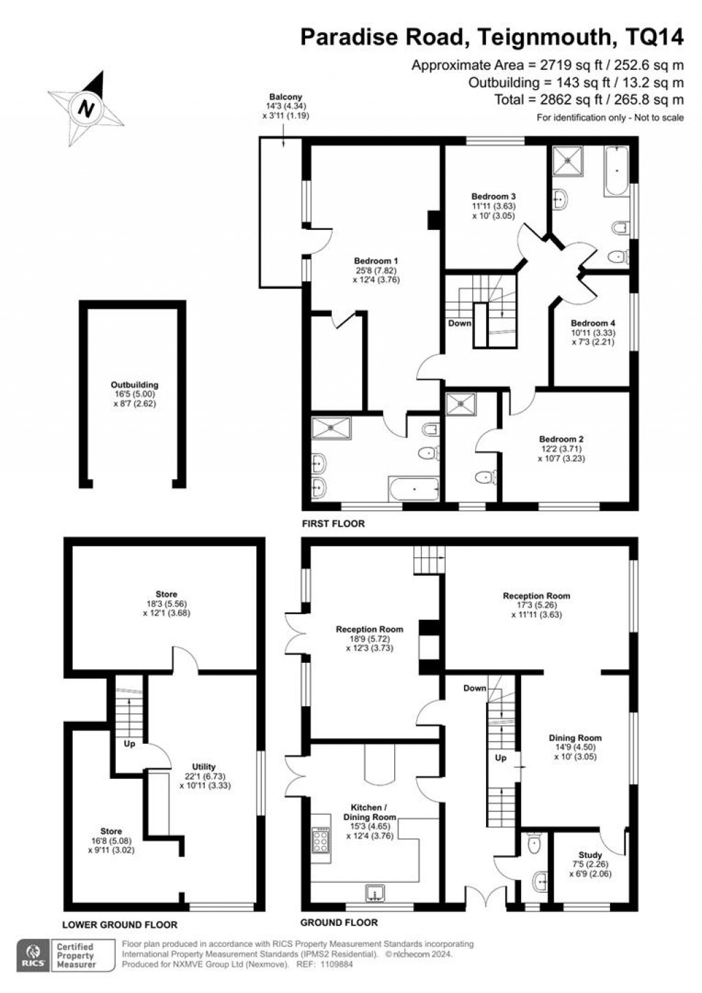 Floorplans For Paradise Road, Teignmouth