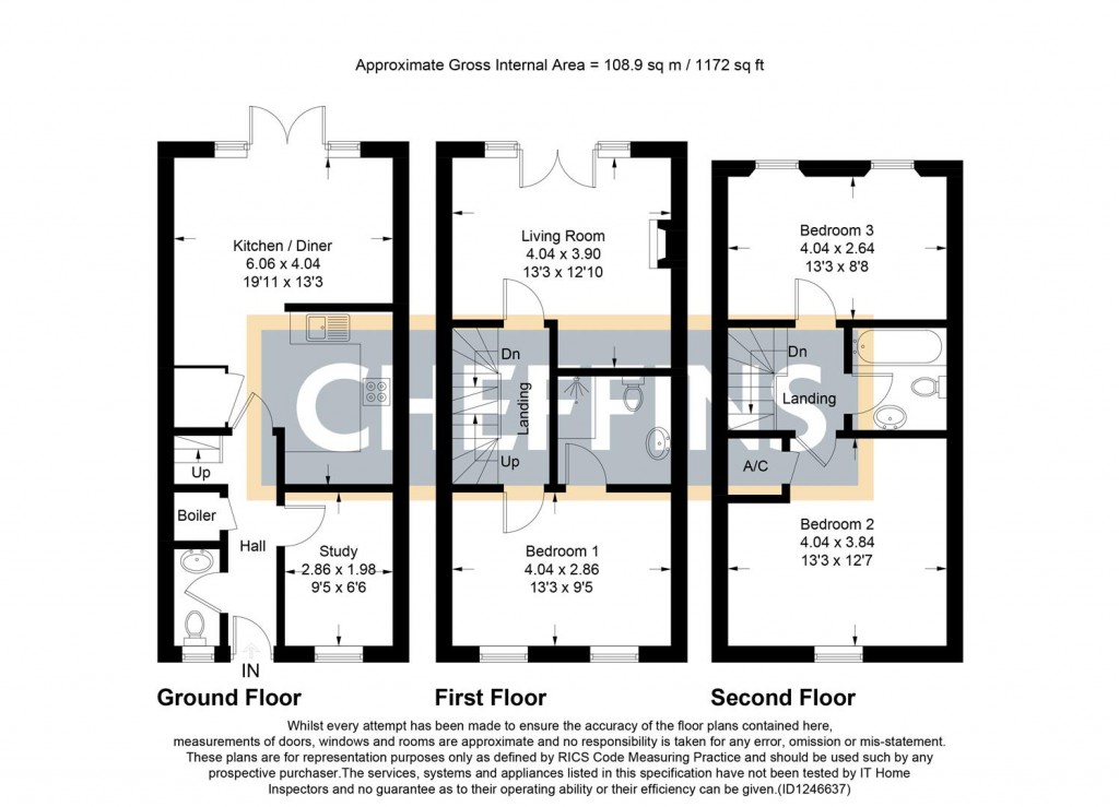 Floorplans For Teal Avenue, Soham, Ely
