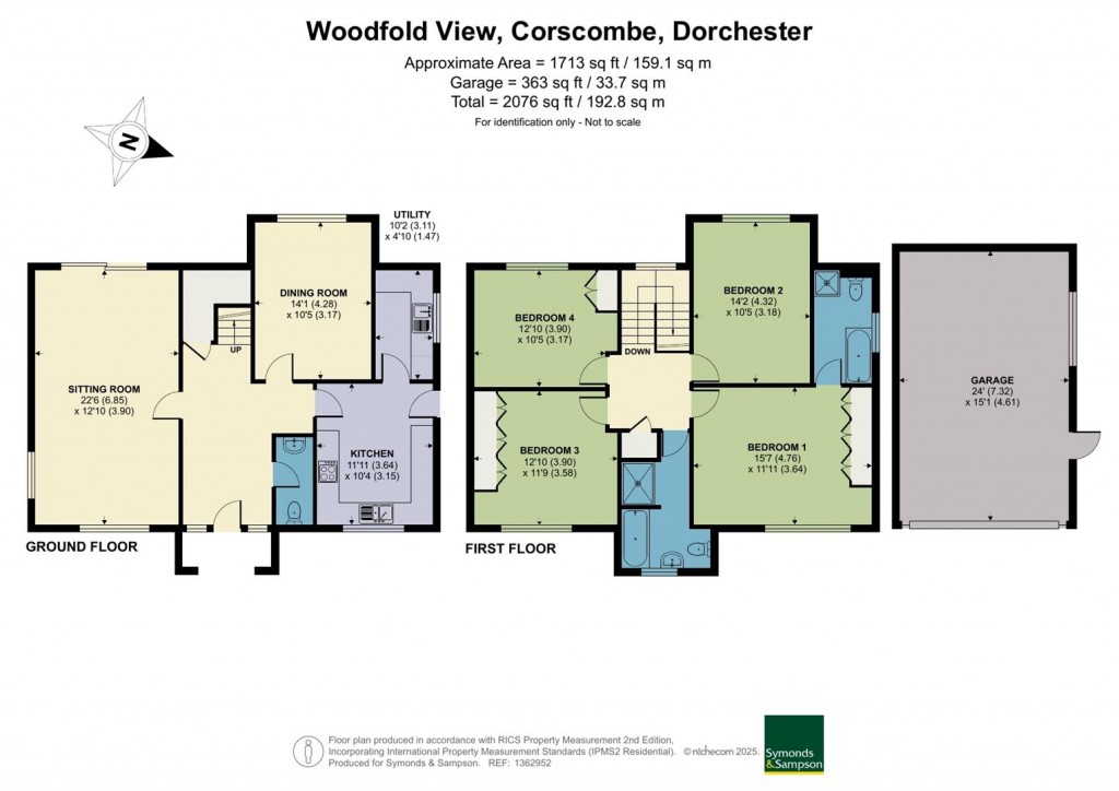 Floorplans For Woodfold View, Corscombe, Dorchester