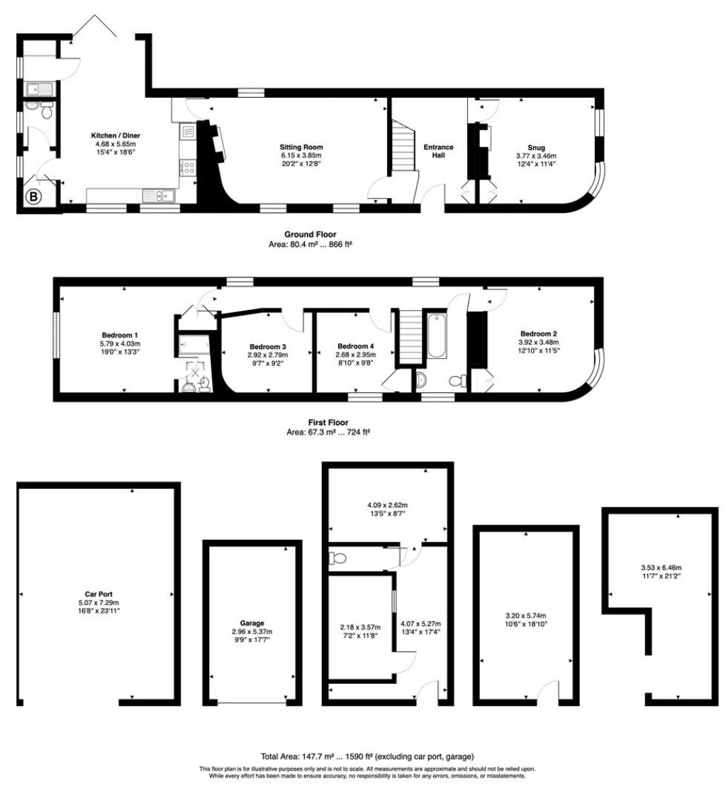 Floorplans For Heathstock, Stockland, Honiton
