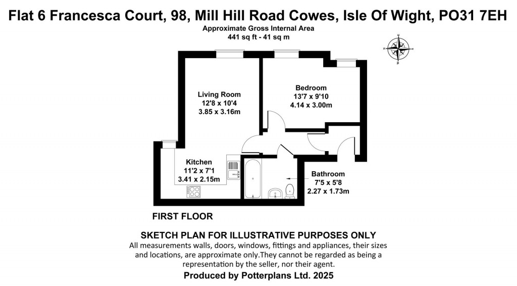 Floorplans For Cowes, Isle of Wight