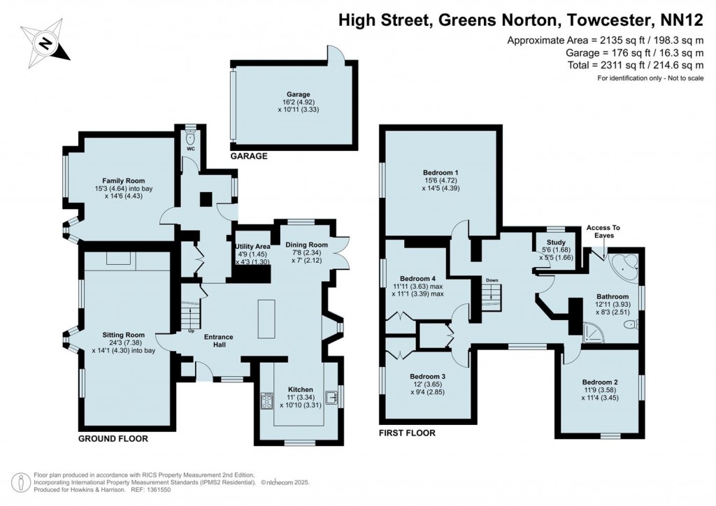 Floorplans For High Street, Greens Norton, NN12
