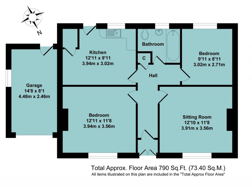 Floorplans For Queen Street, Middleton Cheney, Banbury