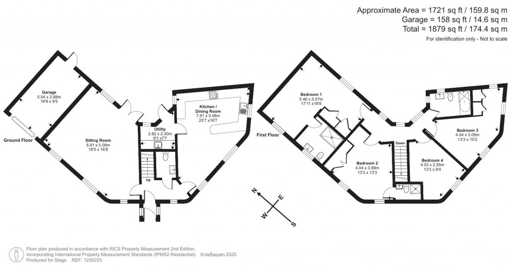 Floorplans For Queens Walk, Charmouth, Bridport