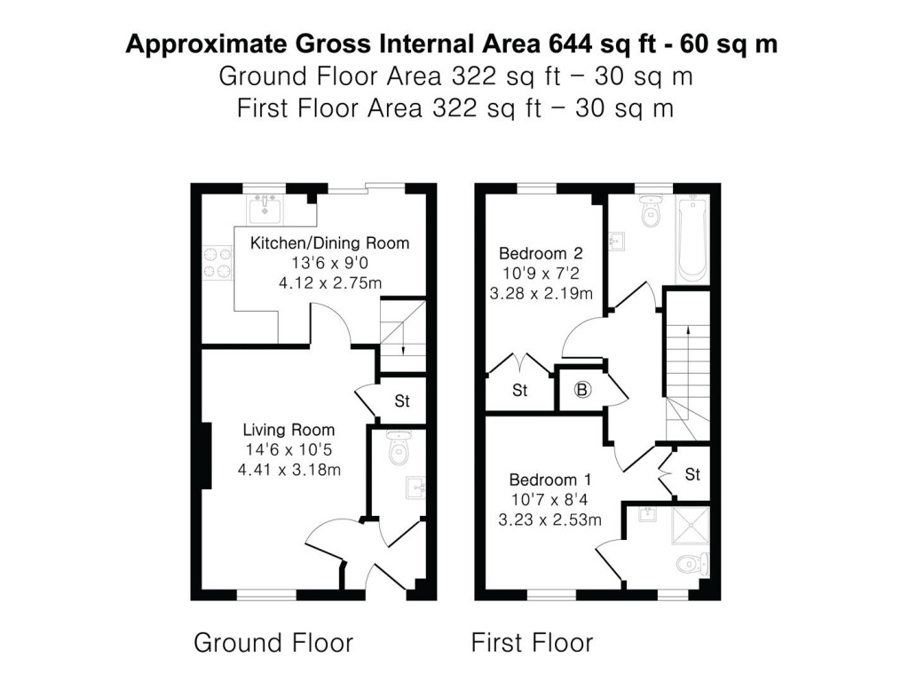 Floorplans For Harris Yard, Saffron Walden
