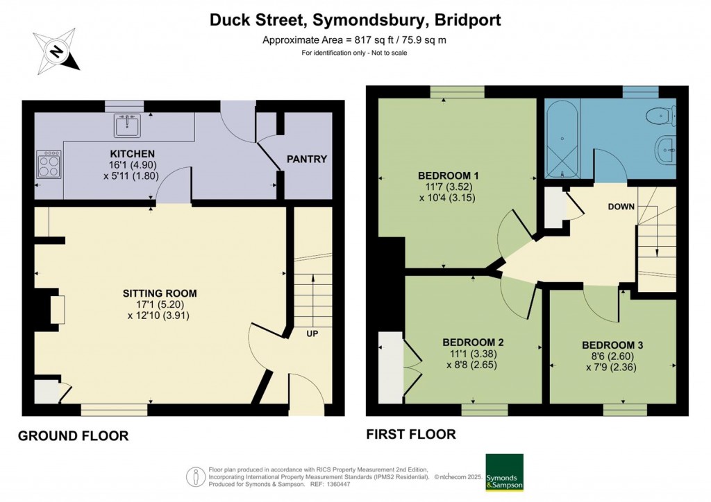 Floorplans For Duck Street, Symondsbury