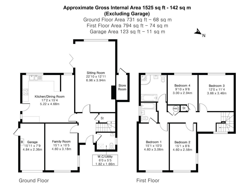 Floorplans For Farmadine, Saffron Walden
