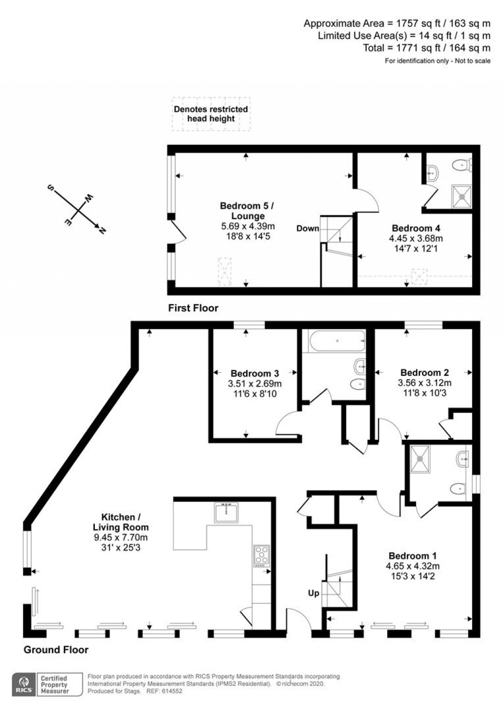 Floorplans For Woodland Avenue, Teignmouth