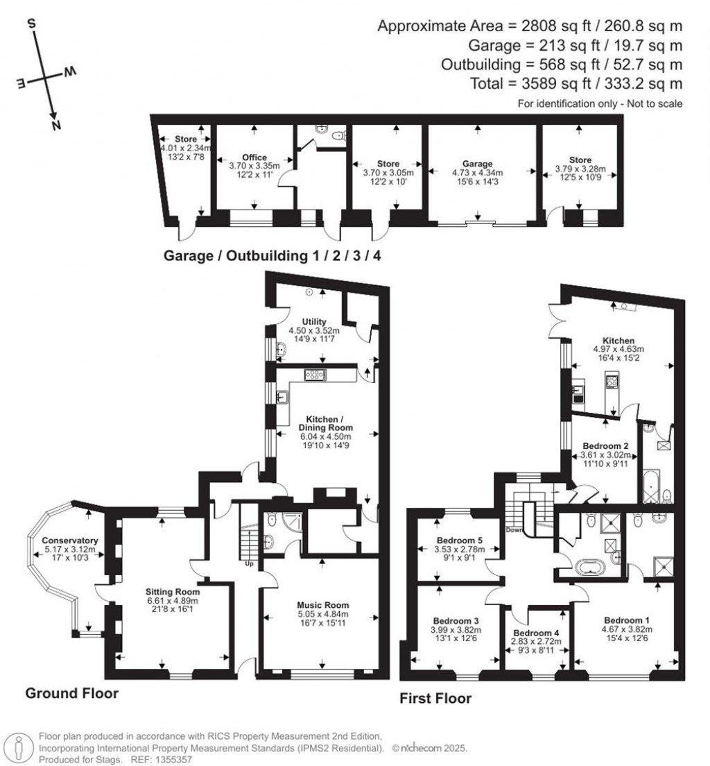 Floorplans For Churchtown, Mullion, Helston