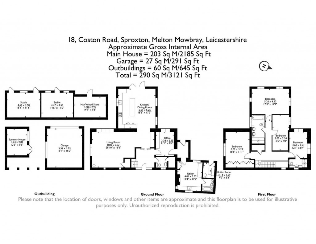 Floorplans For Coston Road, Sproxton, Melton Mowbray
