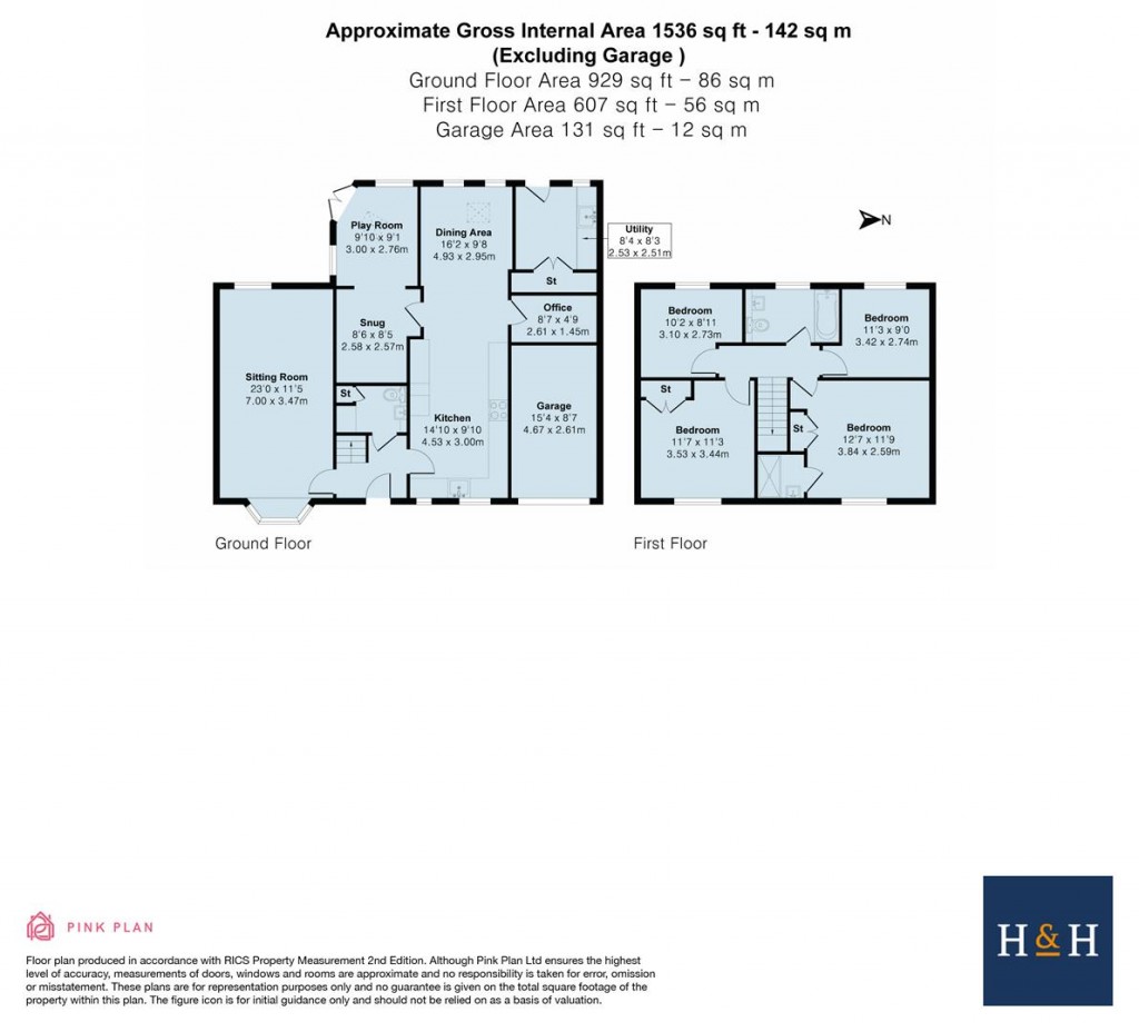 Floorplans For Elmcroft Road, North Kilworth, Lutterworth, LE17