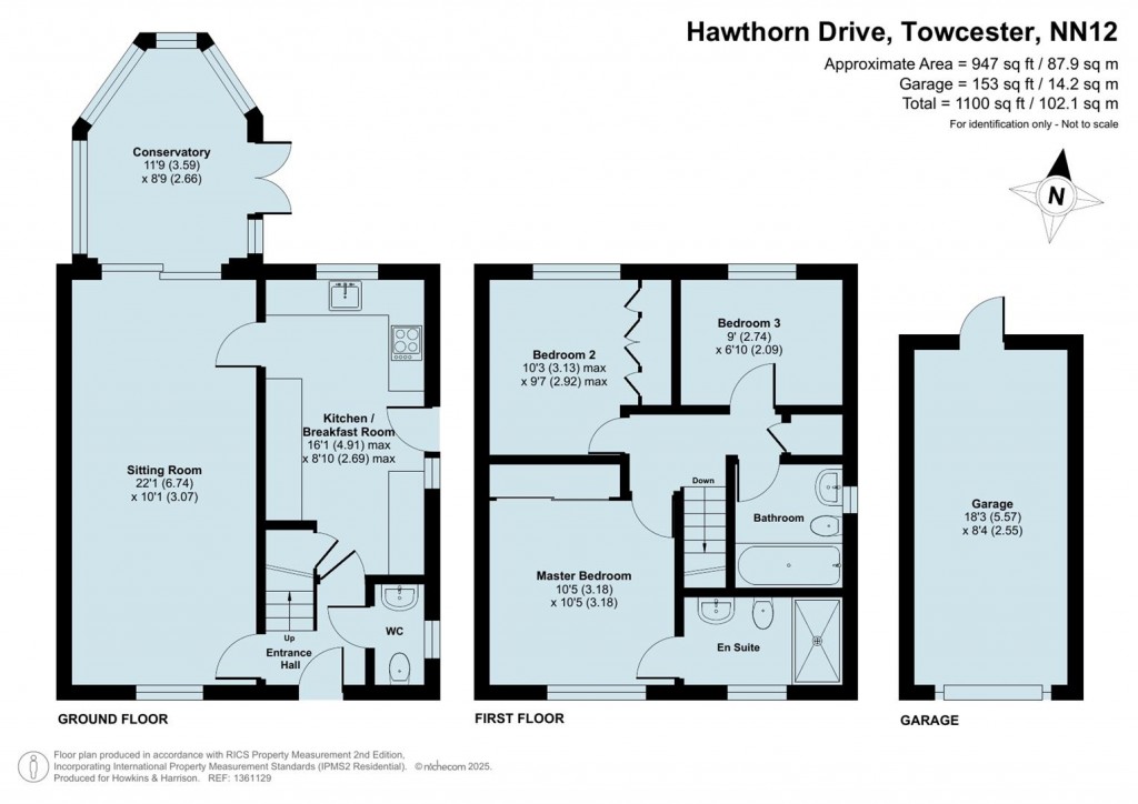Floorplans For Hawthorn Drive, Towcester, NN12