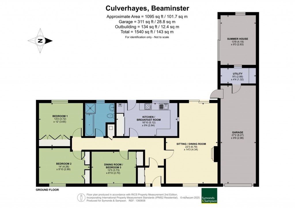 Floorplans For Culverhayes, Beaminster