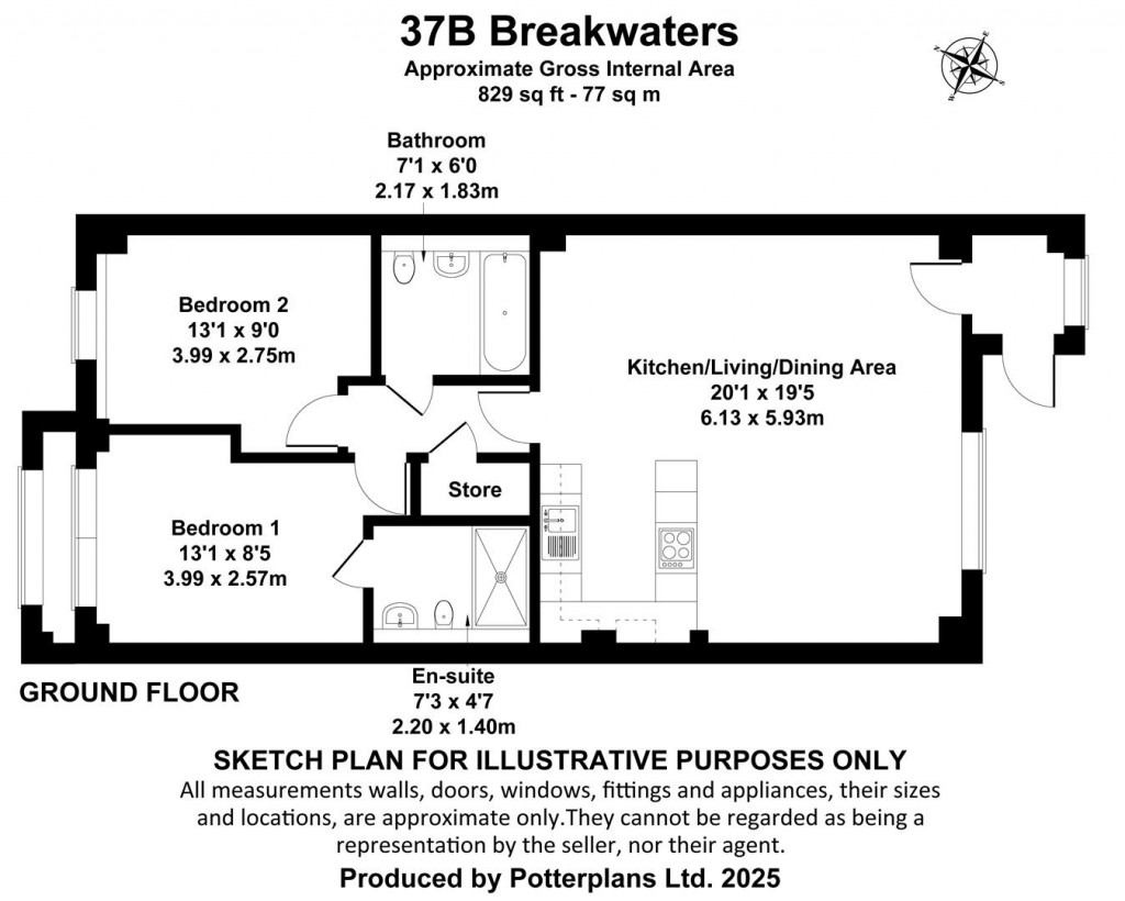 Floorplans For Sandown, Isle of Wight