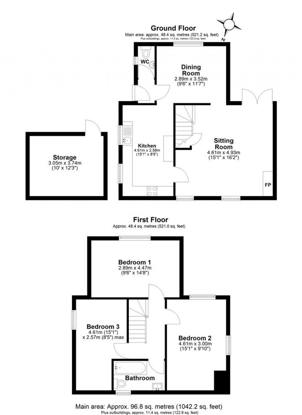 Floorplans For East Allington, Totnes