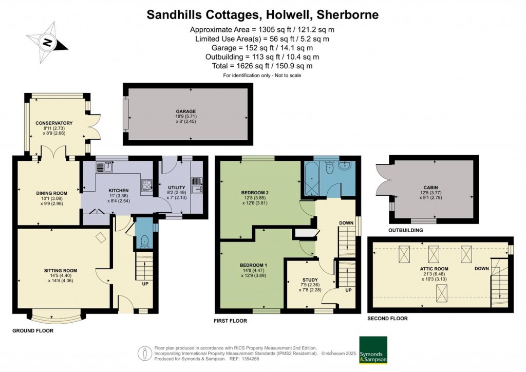 Floorplans For Holwell, Sherborne, Dorset