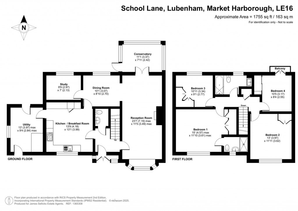 Floorplans For School Lane, Lubenham, Market Harborough