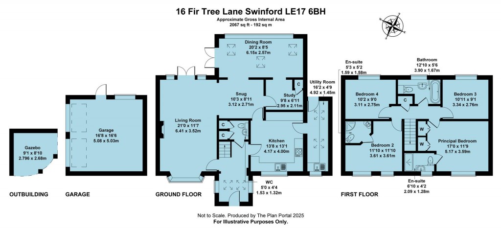 Floorplans For Fir Tree Lane, Swinford, Lutterworth, LE17